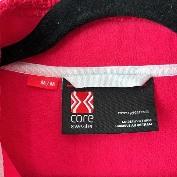Spyder fuchsia pink core zip up sweater sz med - Picture 3 of 6